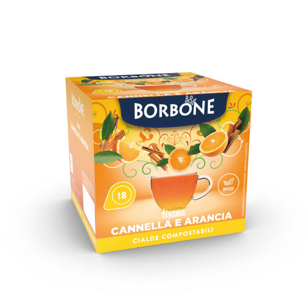 Caffè Borbone Tisana Cannella e Arancia 18 Cialde Ese 44mm