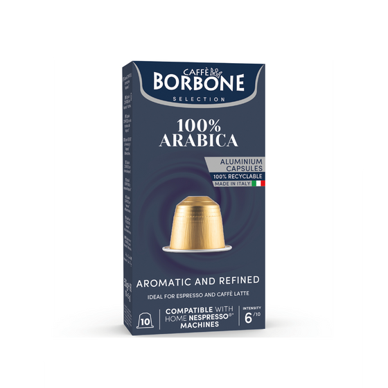 Caffè Borbone Miscela 100% Arabica 10 Capsule Compatibili Nespresso®