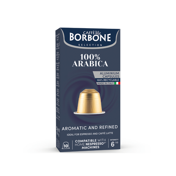 Caffè Borbone Miscela 100% Arabica 10 Capsule Compatibili Nespresso®