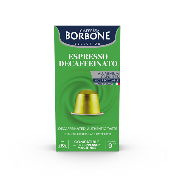 Caffè Borbone Miscela Espresso Decaffeinato 10 Capsule Compatibili Nespresso®