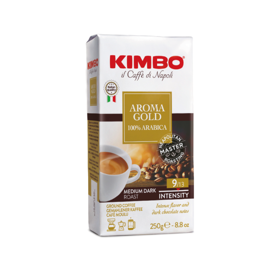 Caffè Kimbo Miscela Aroma Gold Macinato 250 Gr