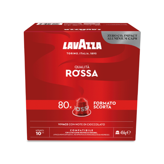 Caffè Lavazza Miscela Rossa 80 Capsule Compatibili Nespresso®