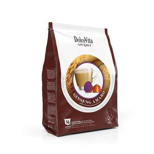 Caffè Dolcevita Miscela Ginseng Amaro 16pz. capsule comp. Dolce Gusto* - Espressos
